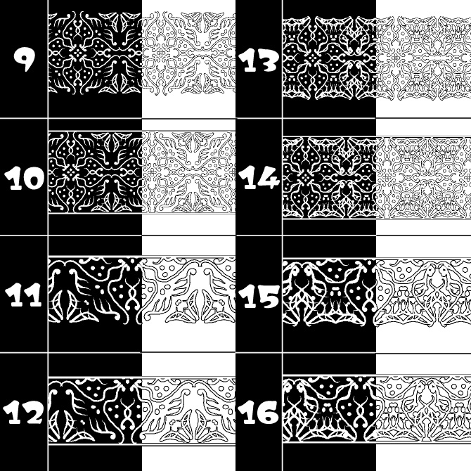 No.164bみそおねぎ飾り枠集