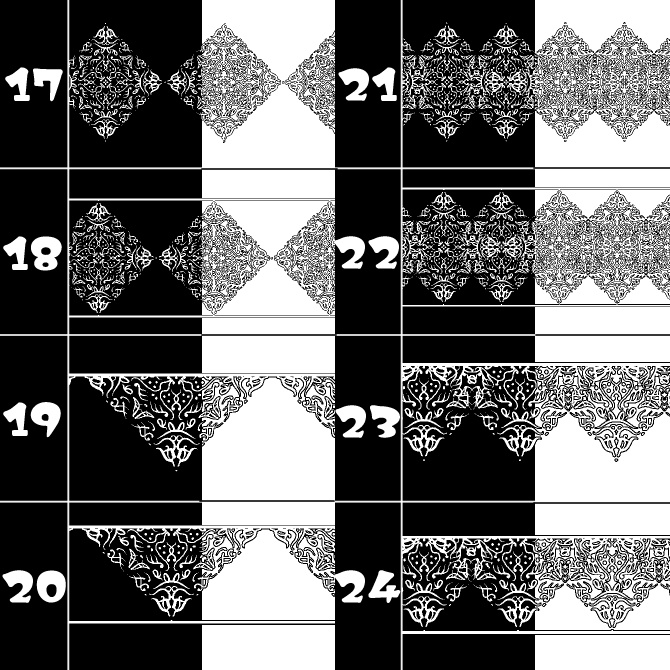 No.164bみそおねぎ飾り枠集