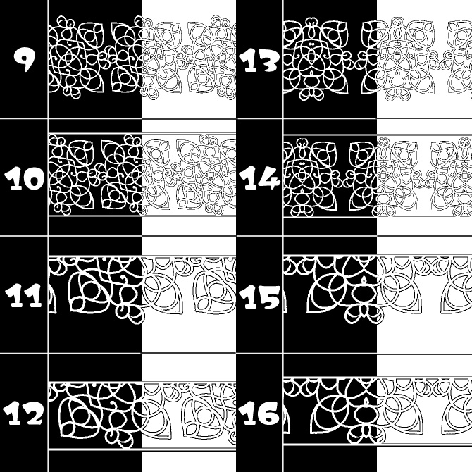 No.165みそおねぎ飾り枠集
