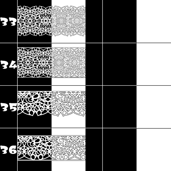 No.165みそおねぎ飾り枠集