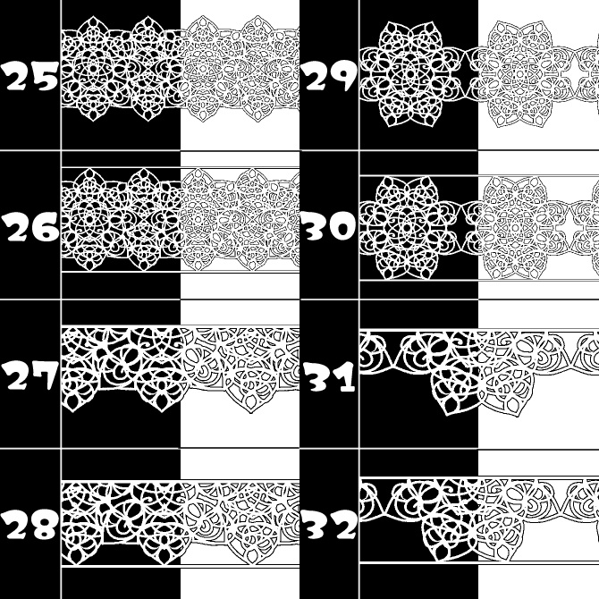 No.165みそおねぎ飾り枠集