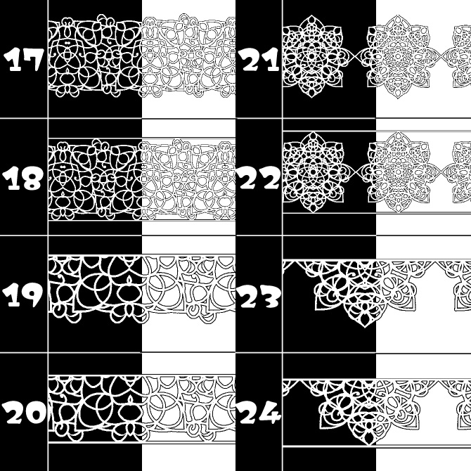 No.165みそおねぎ飾り枠集
