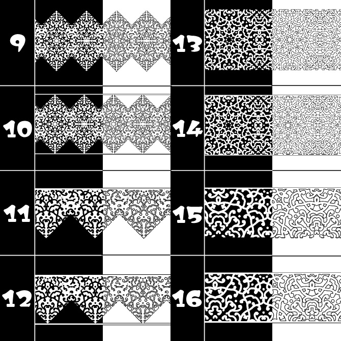 No.166みそおねぎ飾り枠集