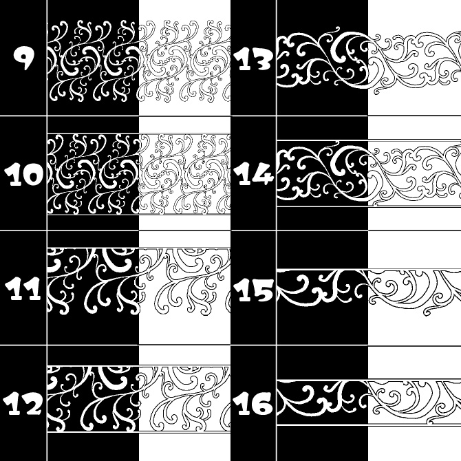 No.167みそおねぎ飾り枠集