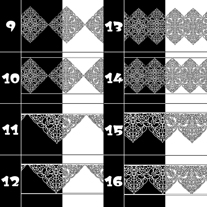 No.168みそおねぎ飾り枠集