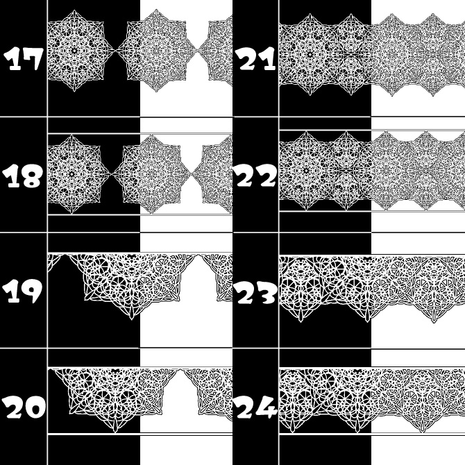 No.168みそおねぎ飾り枠集