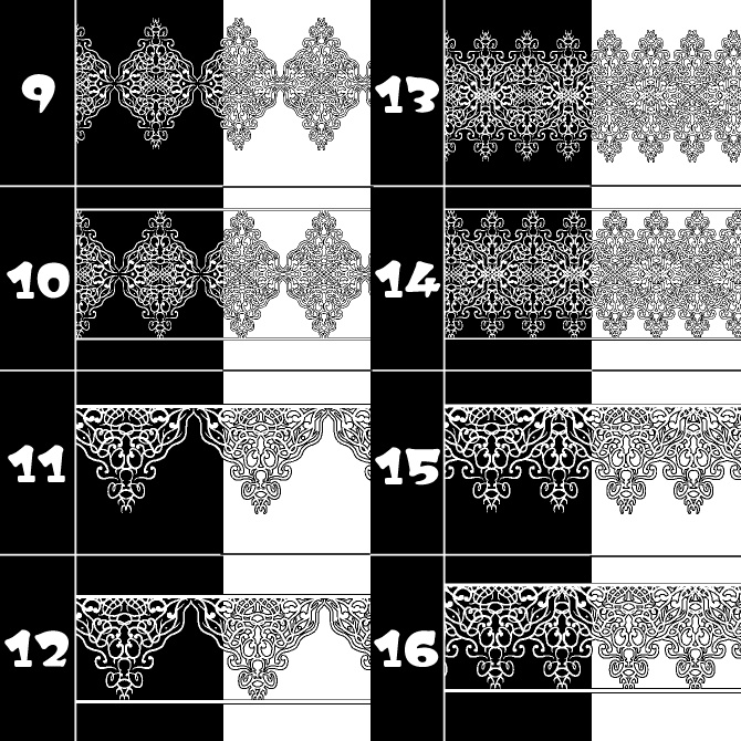 No.170みそおねぎ飾り枠集