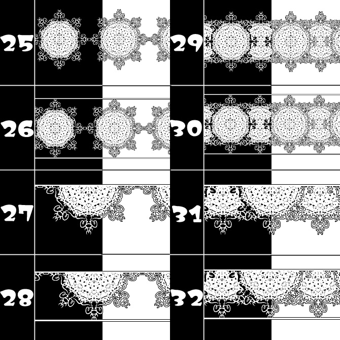 No.170みそおねぎ飾り枠集