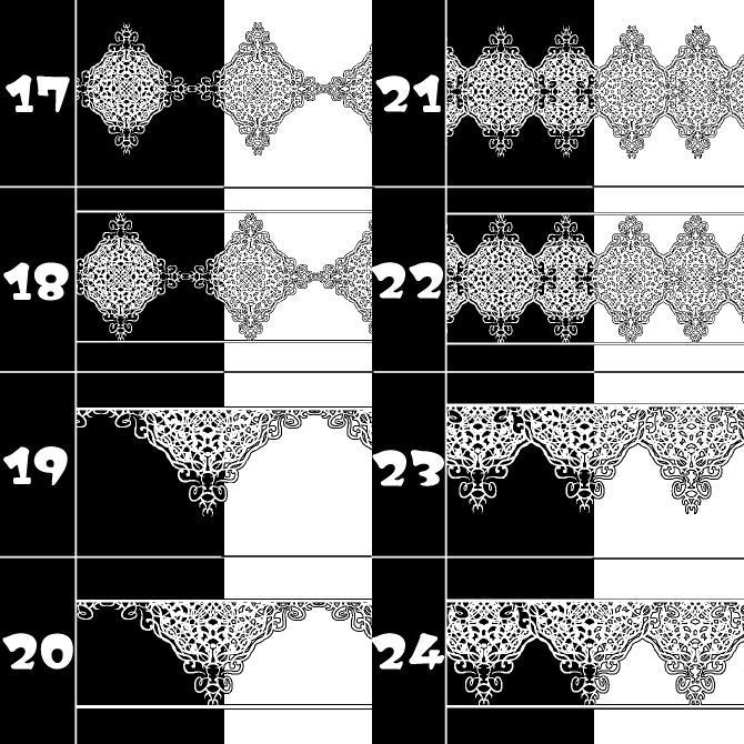 No.170みそおねぎ飾り枠集