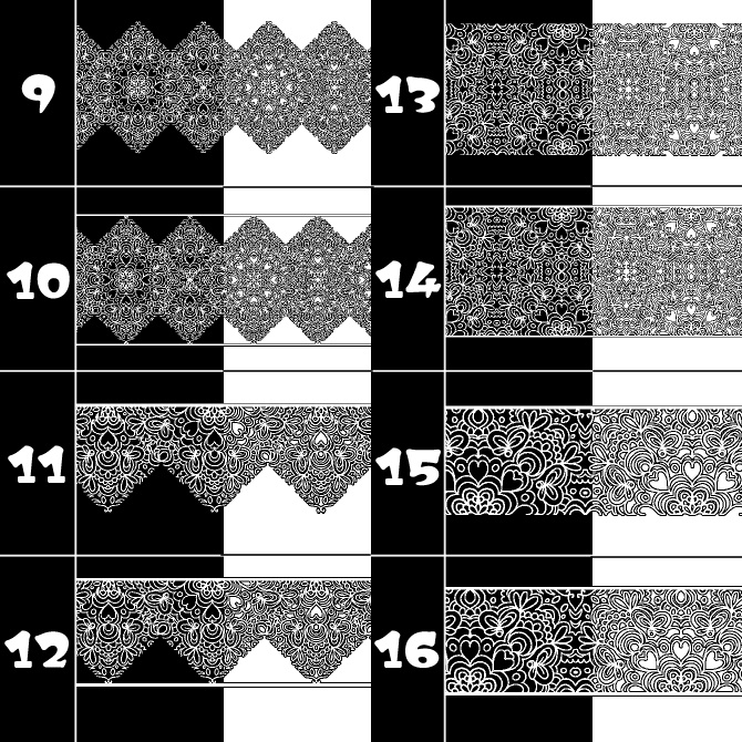 No.171みそおねぎ飾り枠集