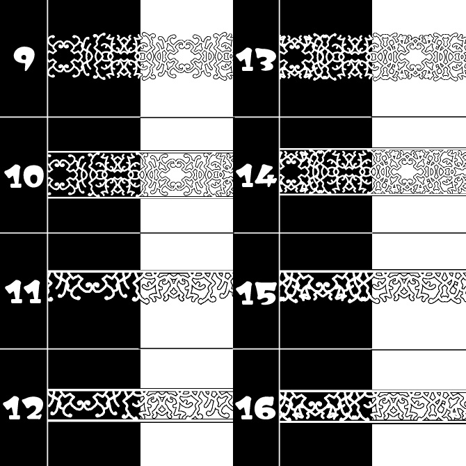 No.172みそおねぎ飾り枠集