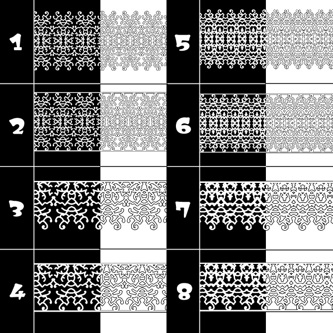 No.172みそおねぎ飾り枠集