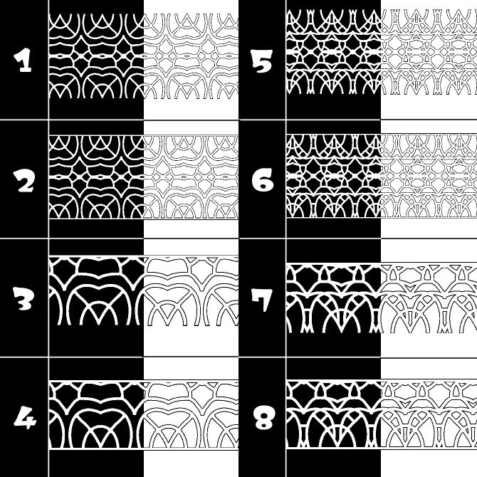 No.173みそおねぎ飾り枠集