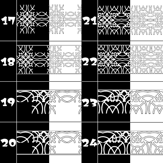 No.173みそおねぎ飾り枠集