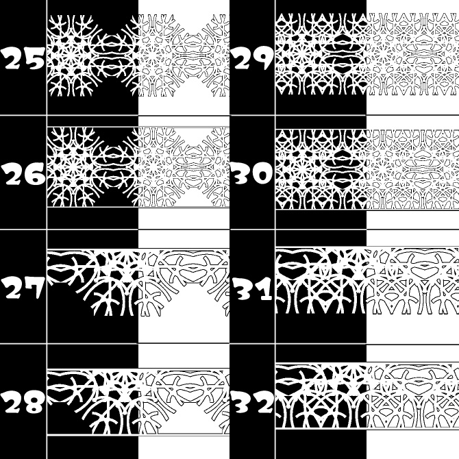 No.173みそおねぎ飾り枠集