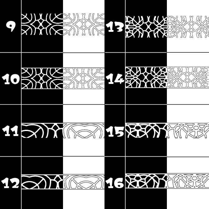 No.173みそおねぎ飾り枠集