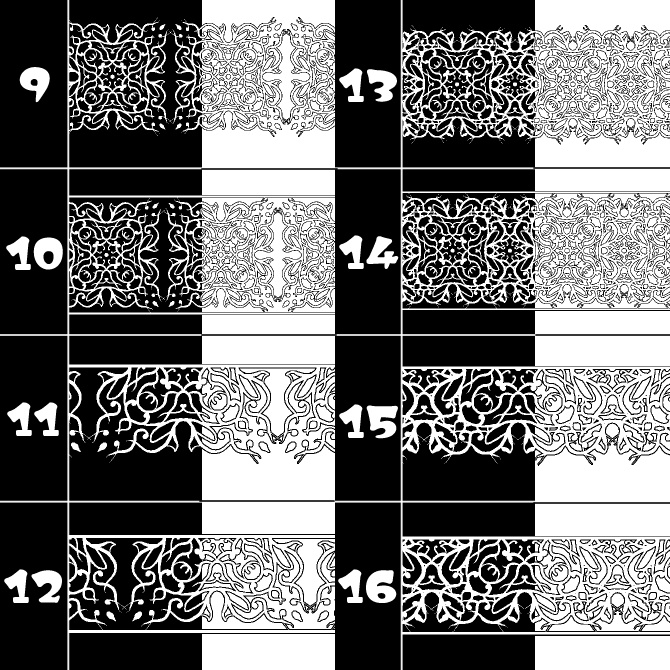 No.174aみそおねぎ飾り枠集