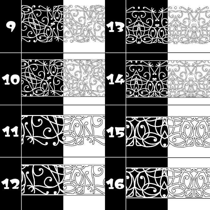 No.175みそおねぎ飾り枠集