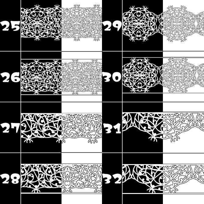 No.175みそおねぎ飾り枠集