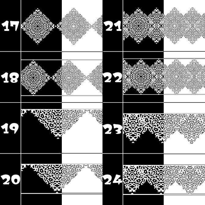 No.176みそおねぎ飾り枠集