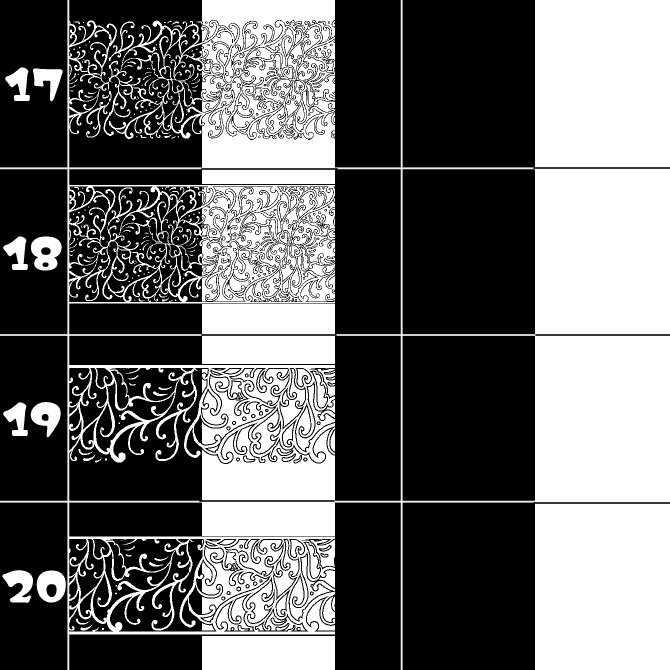 No.178みそおねぎ飾り枠集