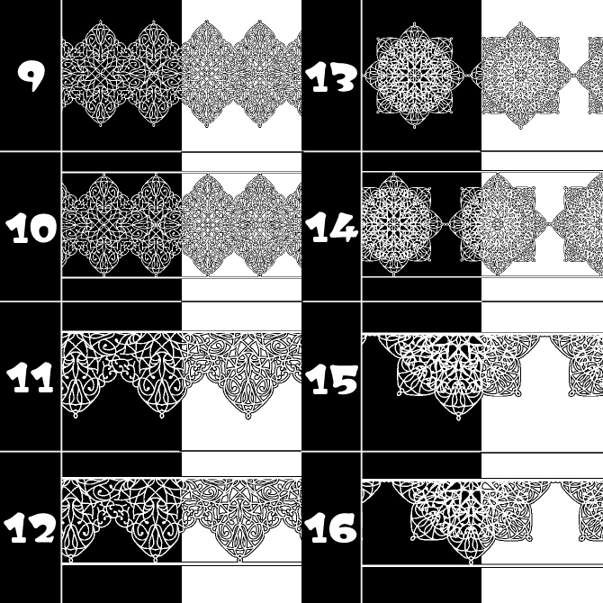 No.179みそおねぎ飾り枠集