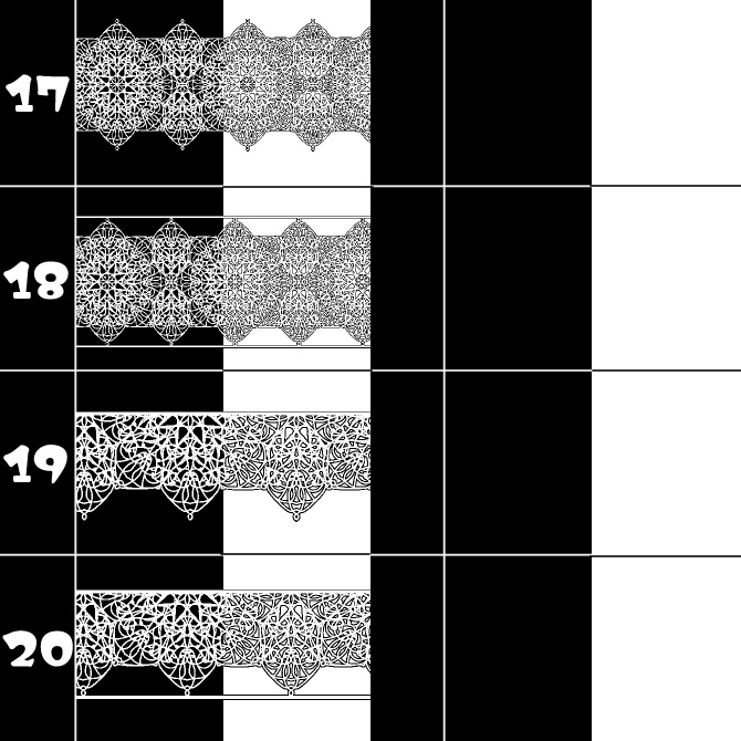 No.179みそおねぎ飾り枠集