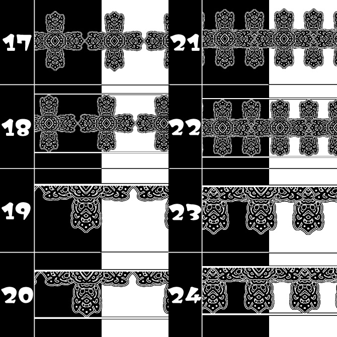 No.180bみそおねぎ飾り枠集