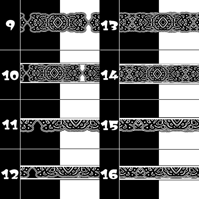 No.180bみそおねぎ飾り枠集