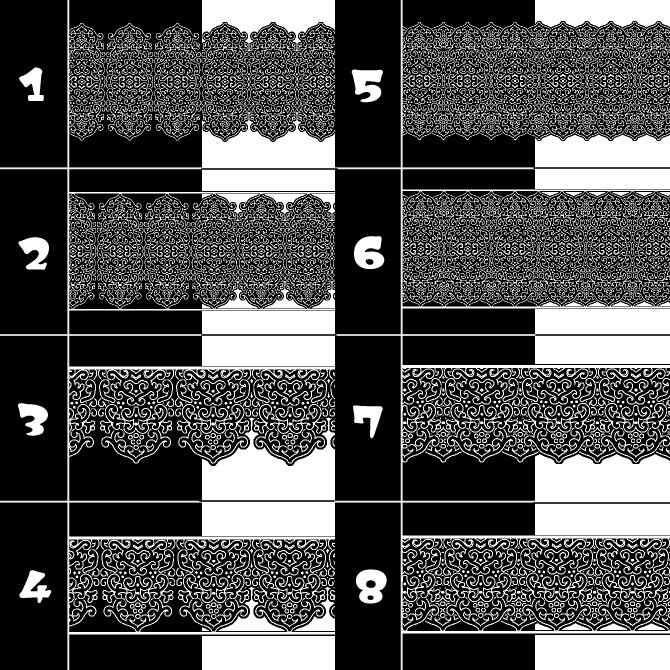 No.180cみそおねぎ飾り枠集