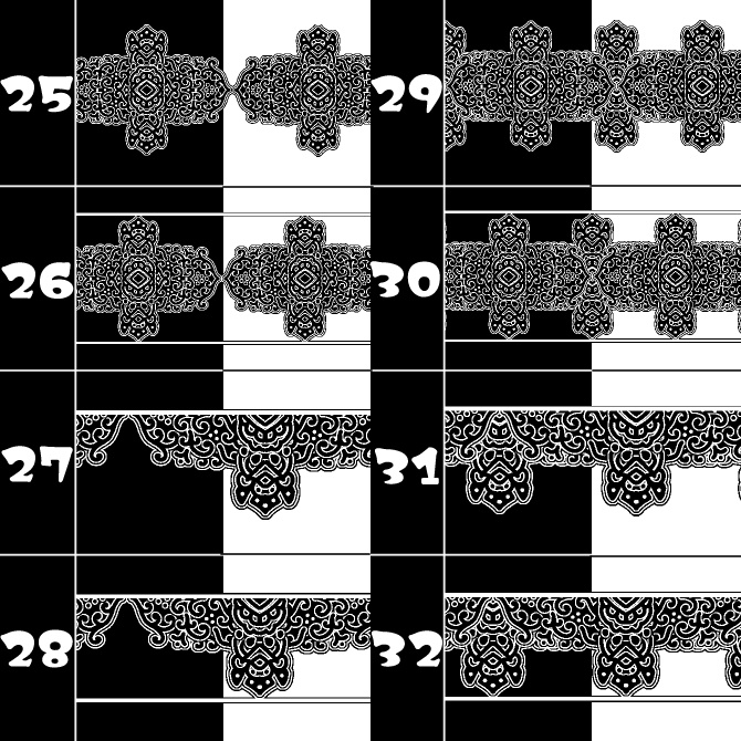 No.180cみそおねぎ飾り枠集