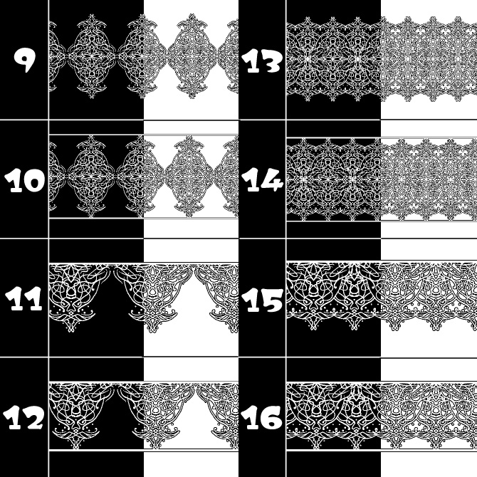 No.181 みそおねぎ飾り枠集