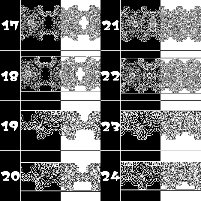 No.182a みそおねぎ飾り枠集
