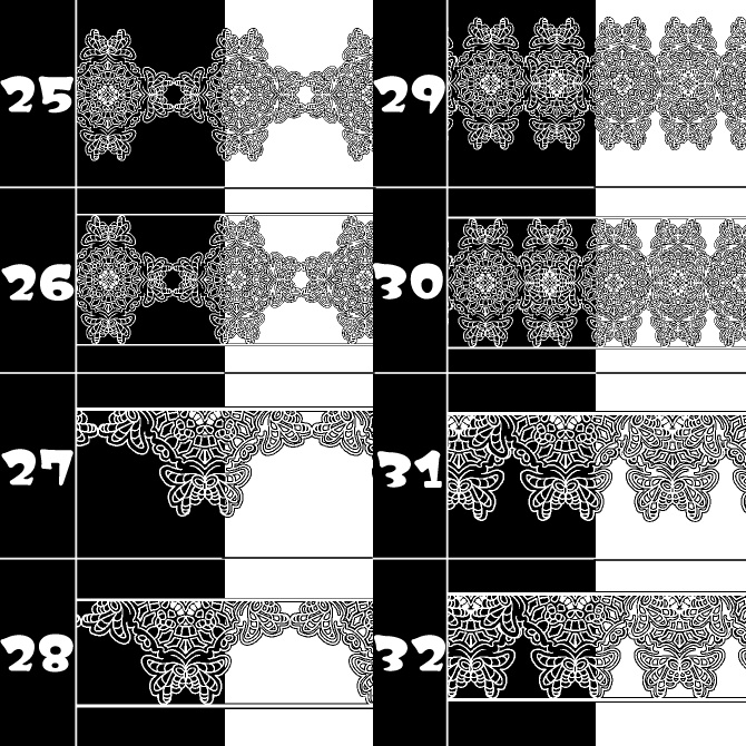 No.182a みそおねぎ飾り枠集