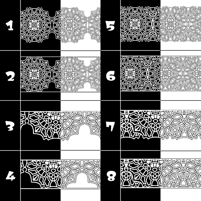 No.182a みそおねぎ飾り枠集