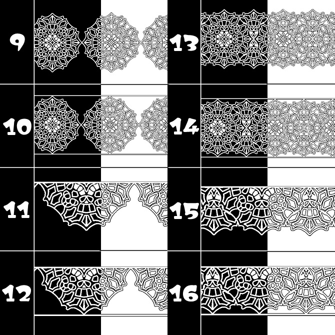 No.182a みそおねぎ飾り枠集