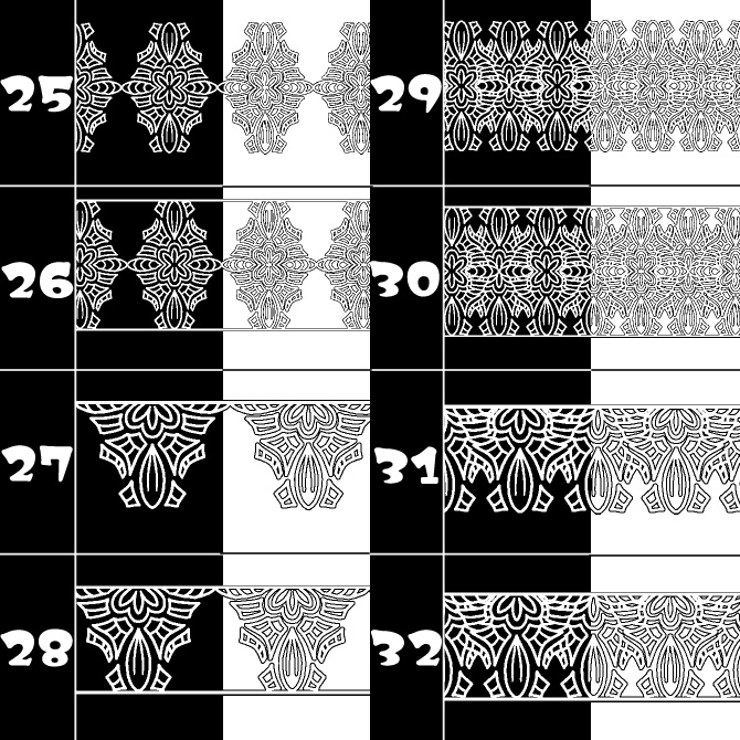 No.182b みそおねぎ飾り枠集