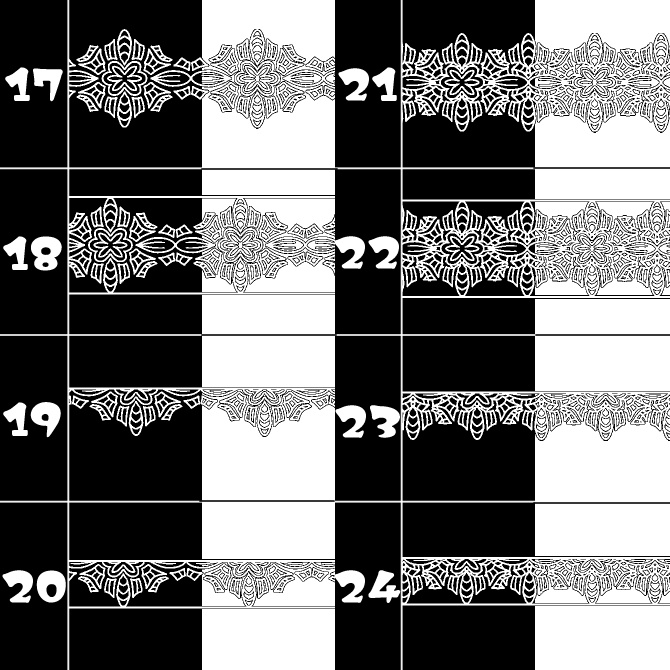 No.182b みそおねぎ飾り枠集