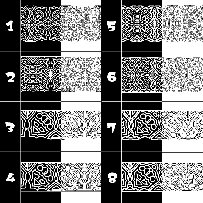 No.182b みそおねぎ飾り枠集