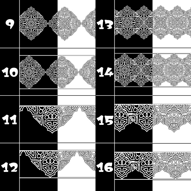 No.182b みそおねぎ飾り枠集