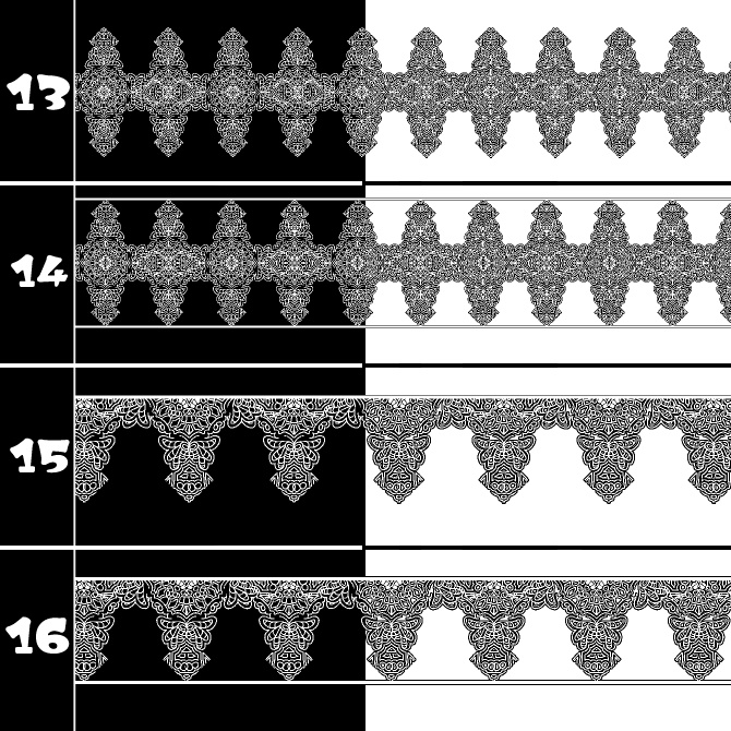 No.182c みそおねぎ飾り枠集