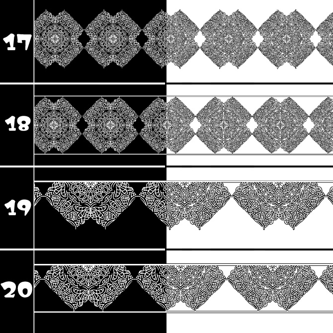 No.182c みそおねぎ飾り枠集