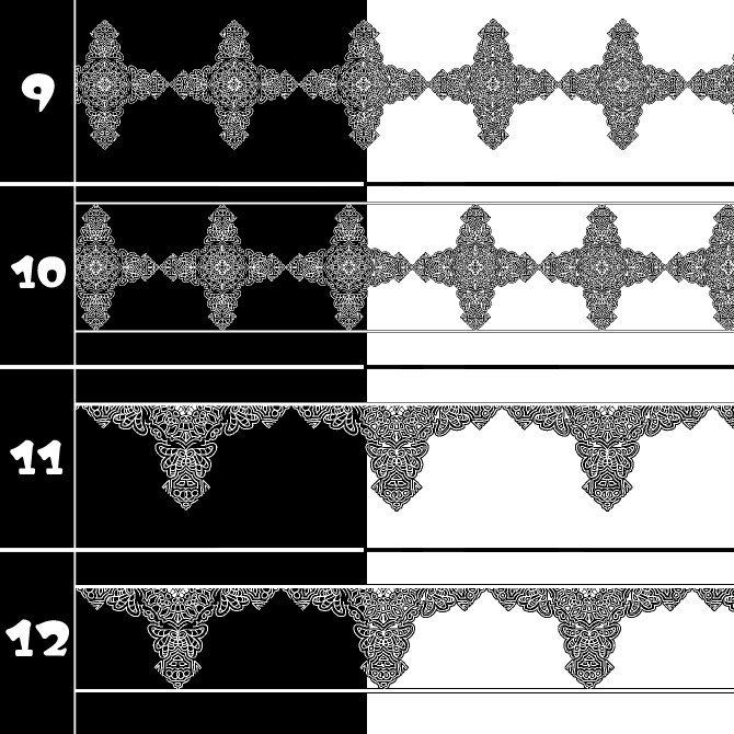 No.182c みそおねぎ飾り枠集