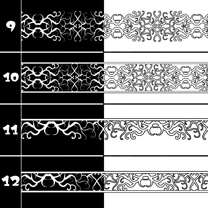 No.183 みそおねぎ飾り枠集
