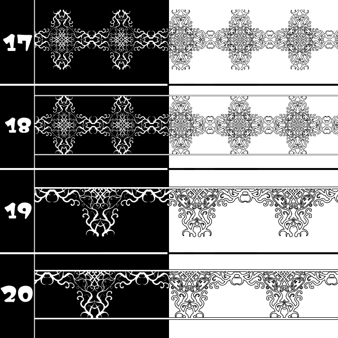 No.183 みそおねぎ飾り枠集