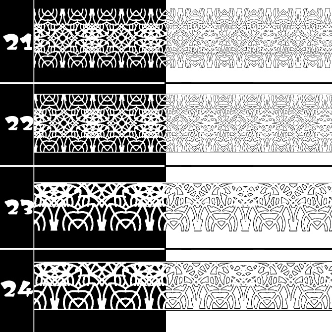 No.184 みそおねぎ飾り枠集