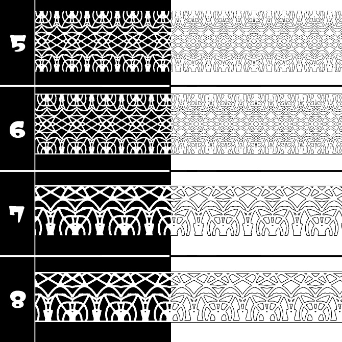 No.184 みそおねぎ飾り枠集