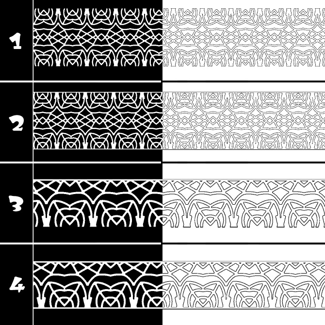 No.184 みそおねぎ飾り枠集