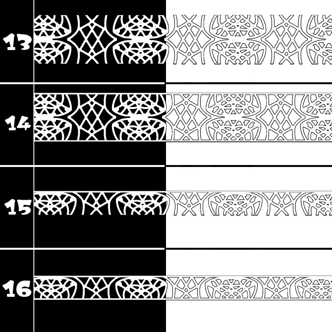 No.184 みそおねぎ飾り枠集