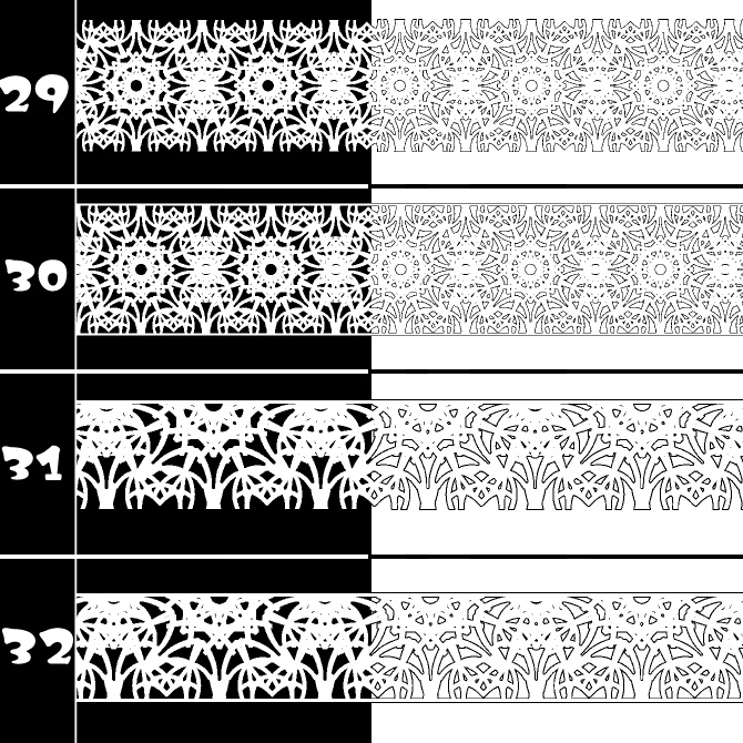 No.184 みそおねぎ飾り枠集